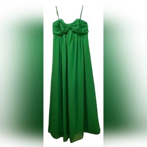 Alfred Angelo Kelly Green Long Formal Gown Size 8